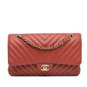 Chanel Medium Classic Chevron Lambskin Double Flap